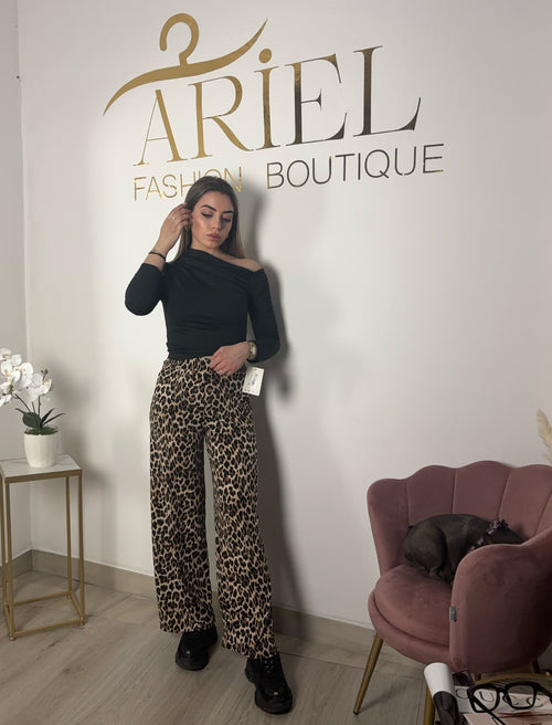 PANTALONE LEOPARD taglia unica